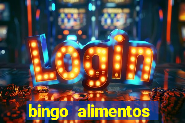 bingo alimentos para imprimir